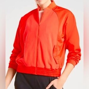 Athleta Jackets & Coats |Athleta Zion Microfleece | Color: Orange/Red | Size: XS